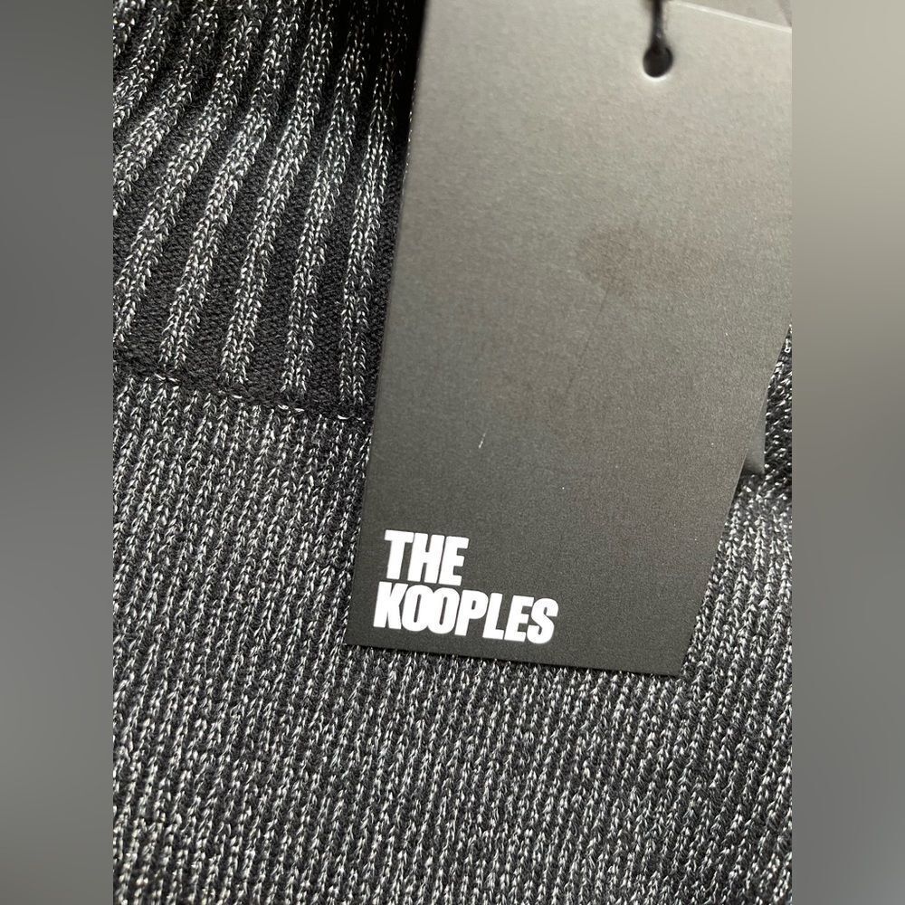 The Kooples button-shoulder metallic black turtleneck sweater NWT - Picture 10 of 12